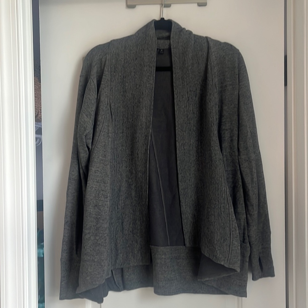 Dark gray Athleta cardigan. Size M